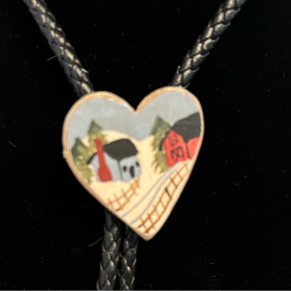 Bolo Tie Handmade Upcycled - Picture 2 of 5